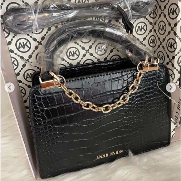 Anne Klein Black Satchel with Wallet AKG5041
New in Box / with Tag MSRP $95 - Picture 3 of 11